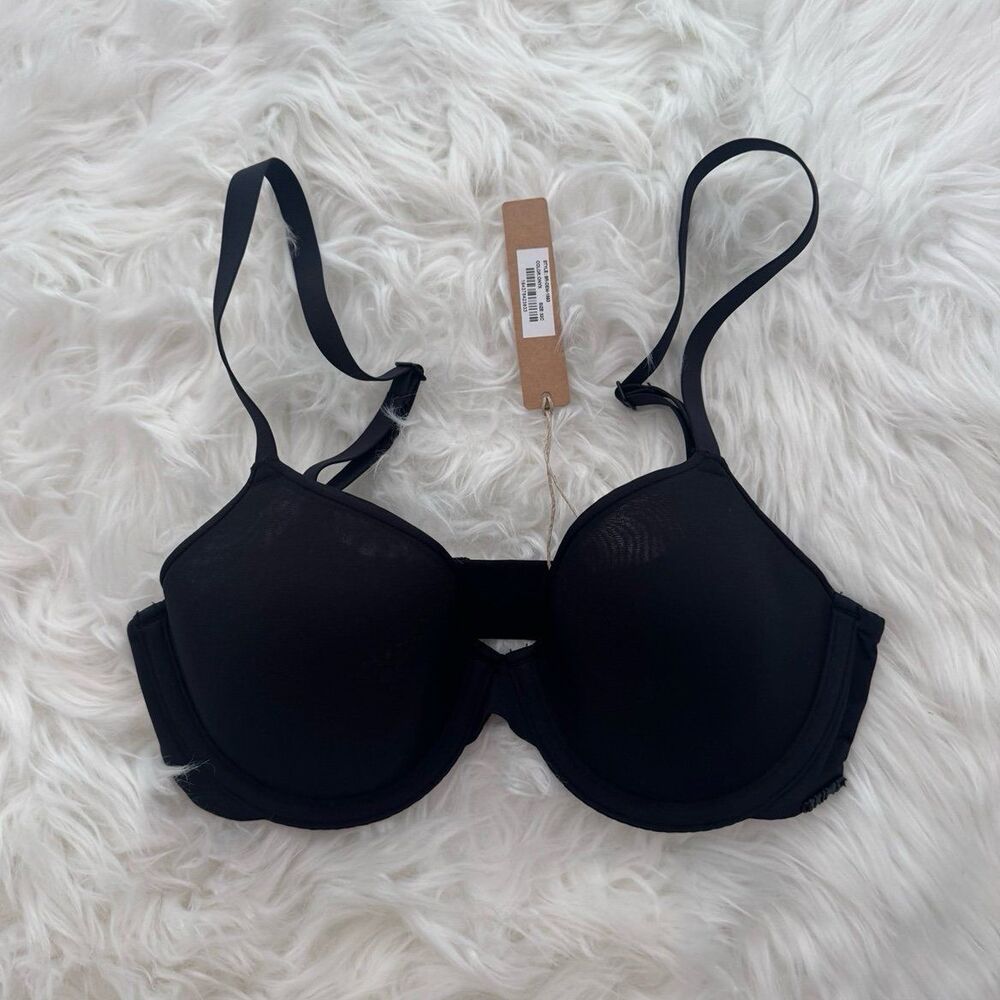 Skims Weightless Demi Bra Onyx Size 32C